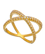SKU Jewelry CZ X Ring